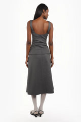 Zip-Up Sculpted Bustier