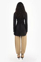 Pintucked Adjustable Shirt