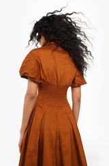 Flared Panelled Midi Dress