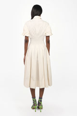 Flared Panelled Midi Dress