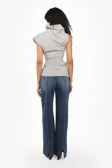 Asymmetrical Pleated Top
