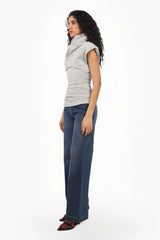 Asymmetrical Pleated Top