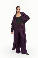 Satin Cargo Trousers