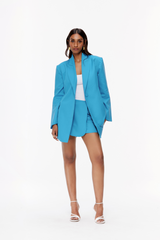 Faux Wrap Mini Skirt