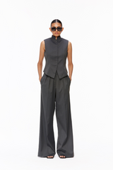 High Neck Contoured Waistcoat