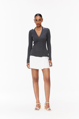 Cut-Out Knit Top