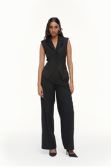 Notch Collar Sculpted Waistcoat