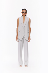 Notched Hem Waistcoat Set