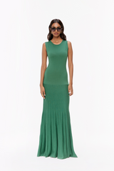 Flared Maxi Knit Dress