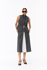 Contrast Panel Skirt Set