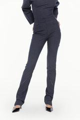 Slim Fit Zippered Trousers