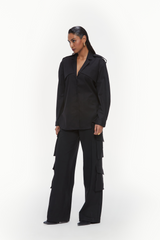 Notch Collar Trench Shirt