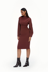 Drop Shoulder Contoured Dress
