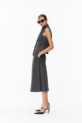 Contrast Panel Skirt Set