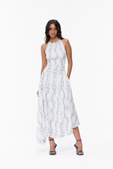 Asymmetrical Snake Dress