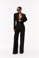 Cropped Tuxedo Blazer