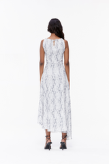 Asymmetrical Snake Dress