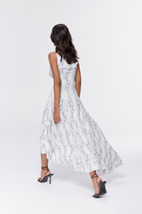 Asymmetrical Snake Dress