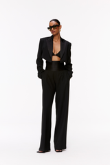 Cropped Tuxedo Suit