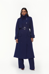 Double-Breasted Trench Set