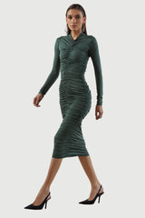 Ruched Midi Dress