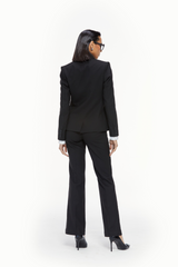 Notch Collar Single-Breasted Suit