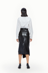 Crisp Leather Skirt Set