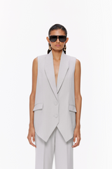 Notched Hem Waistcoat