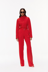 Fluid Straight-Leg Trousers