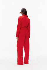 Fluid Straight-Leg Trousers