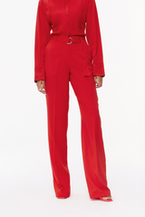 Fluid Straight-Leg Trousers
