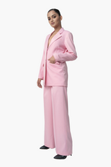 Wide Leg Pleated Trousers