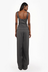 Pinstripe Zip-Up Set