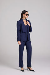 Indigo Pinstripe Tailored Suit