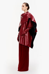 Leather Cape Scarf
