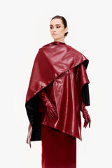 Leather Cape Scarf