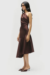 Asymmetric Flared Dress