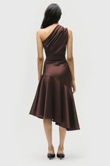 Asymmetric Flared Dress
