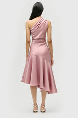 Asymmetric Flared Dress