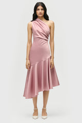 Asymmetric Flared Dress