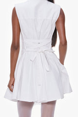 Godet Mini Shirt Dress