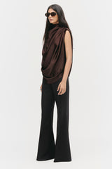 Draped Cowl Blouse