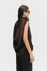 Draped Cowl Blouse