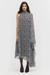 Asymmetric Kimono Dress