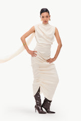 Cowl Column Dress