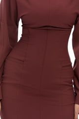 Drop Shoulder Contoured Dress