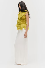 Smocked Cascade Top