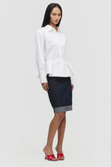 Tailored Peplum Turn Up Set