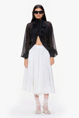 Draped Chiffon Blouse