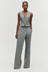Cropped Tailored Waistcoat